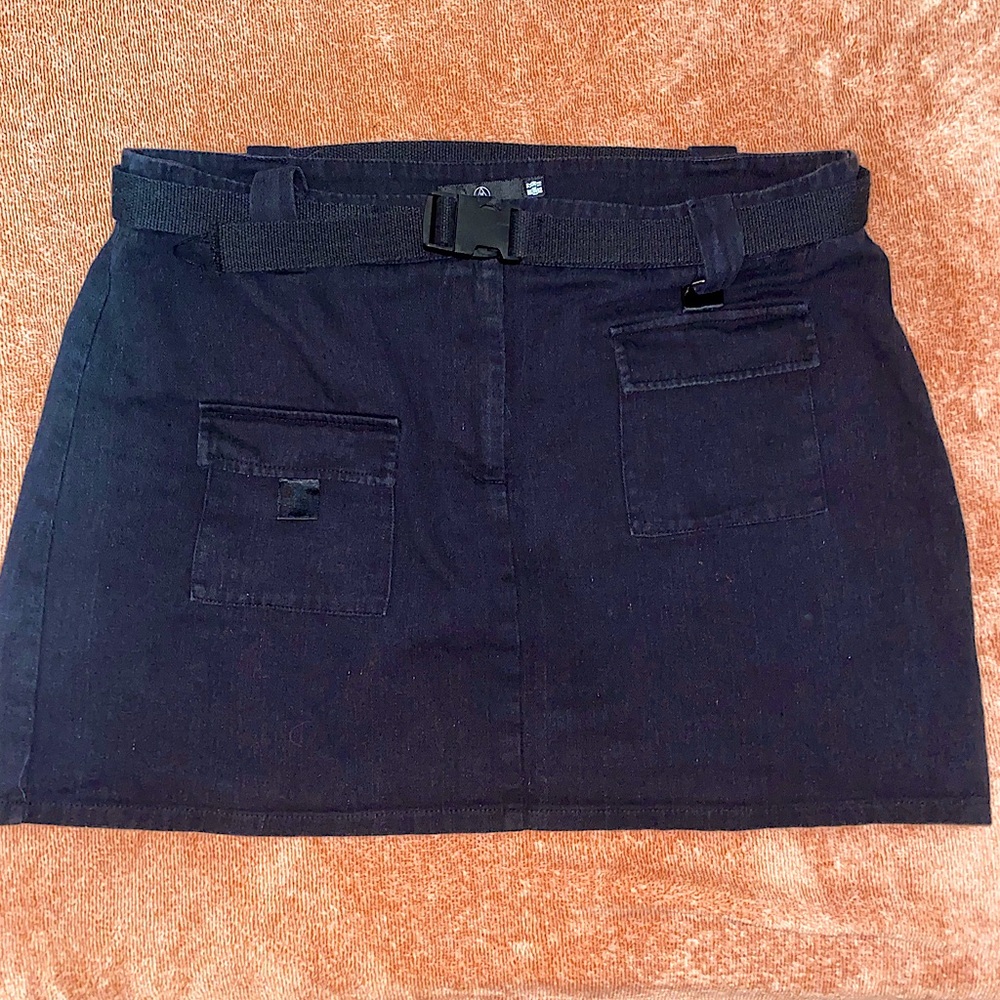 Plus Size Utility Skirt with Belt